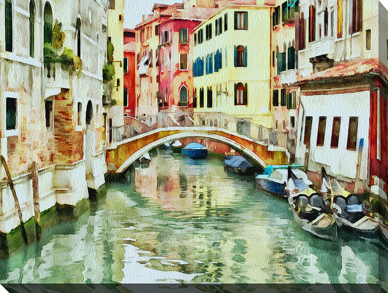 Venice Canals Watercolor XVIII